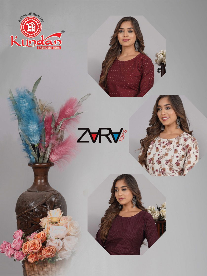 Zara Vol 1 By Kundan Summer Regular Wear Short Ladies Tops Wholesalers In Delhi
